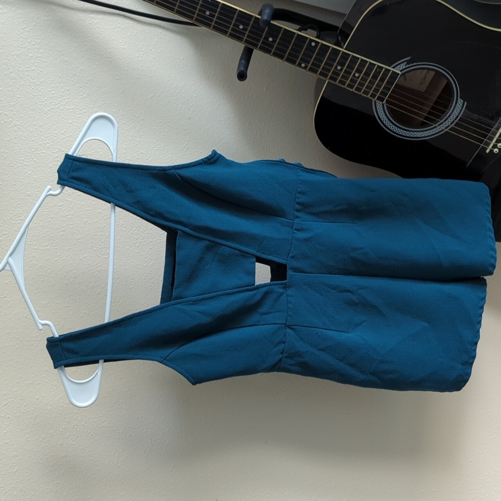 Dark teal romper